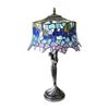Image 2 : Tiffany Style Lady & Wisteria Stained Glass Lamp