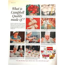 1958 Campbell's Soup Magazine Advertisement, Kitchen/Restaurant Decor