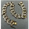 Image 2 : Gold & Sterling Diamond Chip Link Bracelet