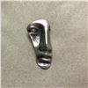 Image 1 : Modern Abstract Silver Plated Face Brooch Pin