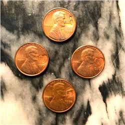 1974 & 1975 Collectible Lincoln Novelty Pennies, Counter-stamps