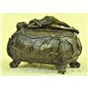 Image 3 : Art Nouveau Bronze Jewel Trinket Box