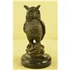 Image 1 : Perched Owl Bronze Sculpture