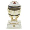 Image 5 : Faberge Inspired Russian Royal Red Cross Trinket Jewel Box Egg