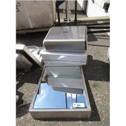 Mirror & 3 Stainless Napkin Dispenser
