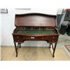 Image 2 : Leather Topped Mahogany 5 Drawer Desk