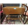 Image 1 : Drop Side Mahogany Tea Trolley with Drawer