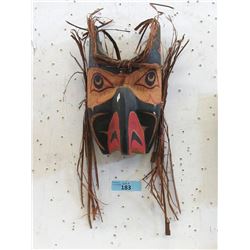 Carved and Painted Cedar Raven Mask