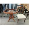 Image 1 : Vintage Chair and Table Base on Casters