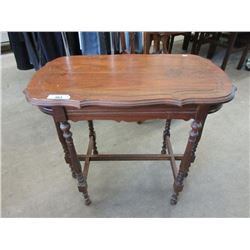 Vintage Wood Accent Table with Drawer