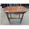 Image 1 : Vintage Wood Accent Table with Drawer