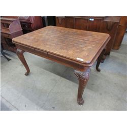 Antique Oak Parquet Dining Table