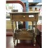 Image 1 : Vintage Magazine Table with Drawer