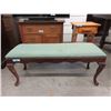 Image 1 : Upholstered Top Wood Bench - 15" x 42" 18" tall