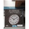 Image 1 : 5 New 12" Aluminum Wall Clocks