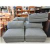 Image 1 : 4 Piece Sectional Sofa with Large Ottoman