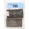 Image 1 : Two 1 Troy Oz. .999 Fine Titanium Buffalo Bars