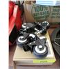 Image 1 : 4 New 2" Swivel Casters with Brakes