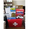 Image 1 : New Empty First Aid Box, Fire Mask & More.