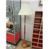 Image 1 : Maple Wood Floor Lamp with Shade