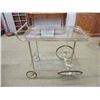 Image 1 : Metal & Glass Tea Trolley - 1 Wheel needs repair