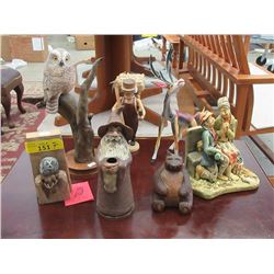 7 Figurines & Statues - Assorted Materials