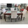 Image 1 : Glass Topped Dining Table with 4 Chairs