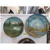 Image 1 : 2 Hand Painted Metal Gold Pans