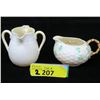 Image 1 : 2 Irish Belleek Creamers -Green stamp hallmarks