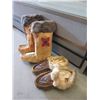Image 1 : Pair of Beaded Leather Boots and Moccasins
