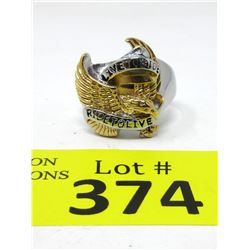 New "Live to Ride, Ride to Live" Biker Ring