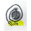 Image 1 : New Skeleton Pocket Watch With Fob Chain