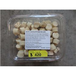 3 Containers of White Chocolate Peanut Butter Cups