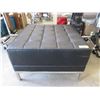 Image 1 : New Black Ottoman with Chrome Legs