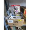 Image 1 : Box of Assorted Tools & Car Accessories