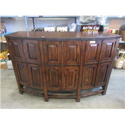 Large Bow Front Sideboard with Keys