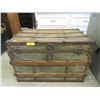 Image 1 : Vintage Brass Bound Storage Trunk