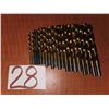 Image 1 : Jobber shank 3/8" Drill Set  7/16"-1/4"-9/32"-5/16"-11/32"-3/8"-13/32"-7/16"-15/32"-1/2'