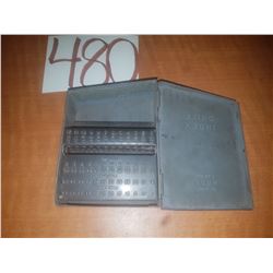 HUOT Index Drill Box for Numbers Drill 1 to 60