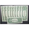 Image 2 : 10-1957's CU $1 SILVER CERTS