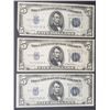 Image 1 : 3-1934 $5 SILVER CERTIFICATES