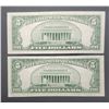 Image 2 : 1953 A&B $5 SILVER CERTIFICATES