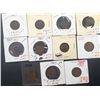 Image 1 : 11-INDIAN CENTS: 1861, 1864, 1884,