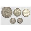 Image 2 : 5-FOREIGN SILVER COINS - INTERESTING LOT