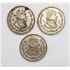 Image 2 : 3-MEXICO SILVER UN PESOS COINS