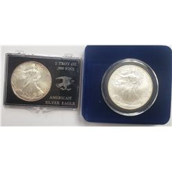 1999 & 2000 AMERICAN SILVER EAGLES