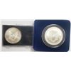 Image 2 : 1999 & 2000 AMERICAN SILVER EAGLES