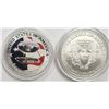 Image 2 : 1999 & 2001 AMERICAN SILVER EAGLES