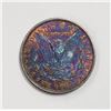 Image 2 : 1921 "RAINBOW" MORGAN DOLLAR