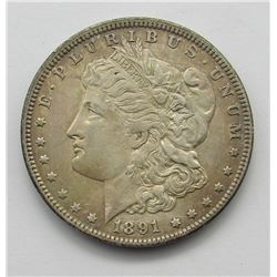 1891-CC MORGAN DOLLAR XF